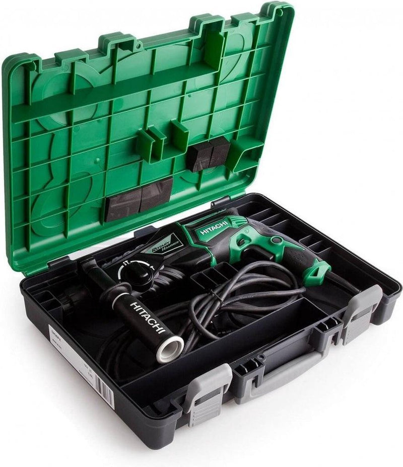 Taladro percutor Hikoki DH26PB2 - 830W - 3,2 julios - SDS Plus - con estuche incluido