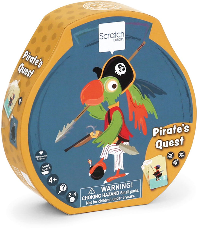 Gioco da tavolo gratta e vinci - Ricerca dei pirati - con 3 giochi diversi - 4 anni