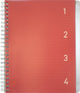 Blocco note 4 in 1 Kangaro - a5 - riga - 200 pagine - 60 grammi - rosso - 4 pezzi - k-58382-4