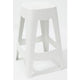 Taburete de bar paperflow plástico blanco