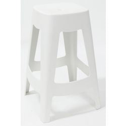 Bar stool paperflow plastic white
