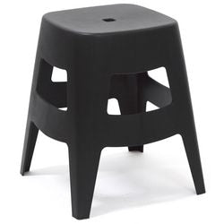 Taburete paperflow plástico negro