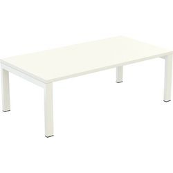 Tavolino paperflow in nobilitato bianco