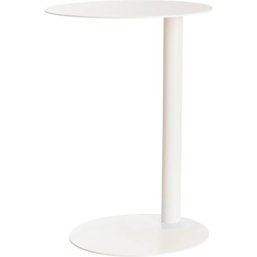 Mesa auxiliar paperflow acero blanco