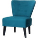 Sedia reception in tessuto paper flow blu