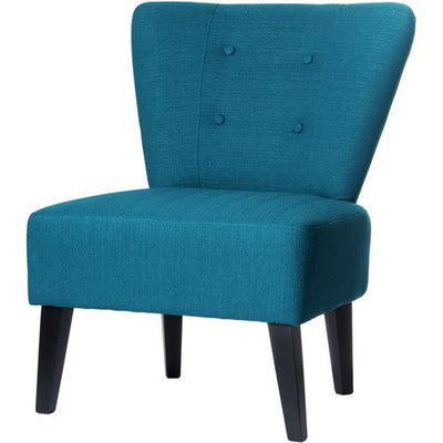 Receptiestoel paperflow stof blauw