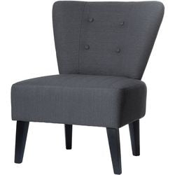 Sedia per reception in tessuto Paper Flow nero