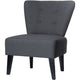 Sedia per reception in tessuto Paper Flow nero