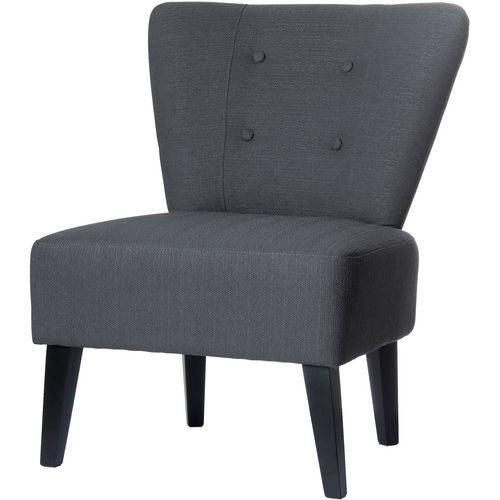 Sedia per reception in tessuto Paper Flow nero