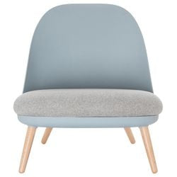 Silla de recepción tejido paperflow gris