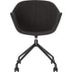 Silla de visita tejido paper flow negro