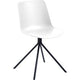 Sedia visitatore paperflow plastica bianca