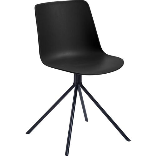 Sedia visitatore paperflow plastica nera