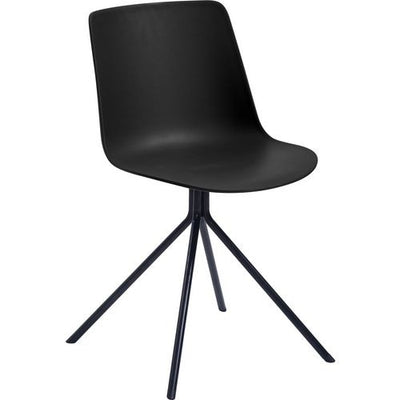Sedia visitatore paperflow plastica nera