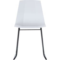 Sedia visitatore paperflow plastica bianca