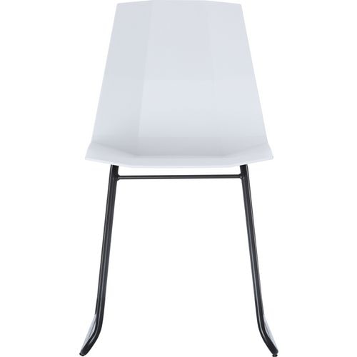 Silla de visita paperflow plástico blanco
