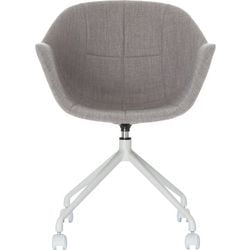 Silla de visita tela paperflow gris