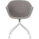 Silla de visita tela paperflow gris