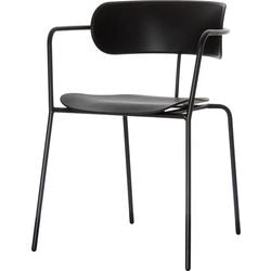 Silla de visita paperflow plástico negro