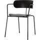 Silla de visita paperflow plástico negro