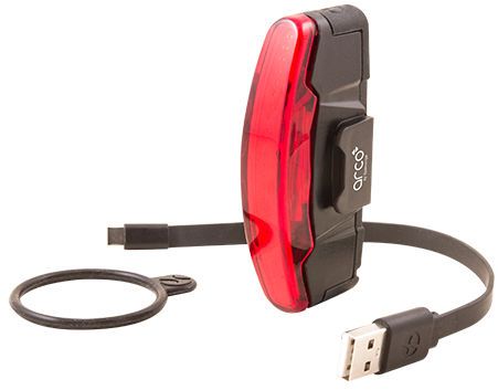 Spanninga luz trasera arco xb flash usb-c recargable