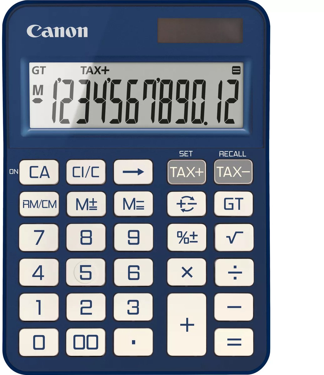 Calcolatrice elettronica da ufficio Canon ks125kb bl per la scuola e l'ufficio, blu