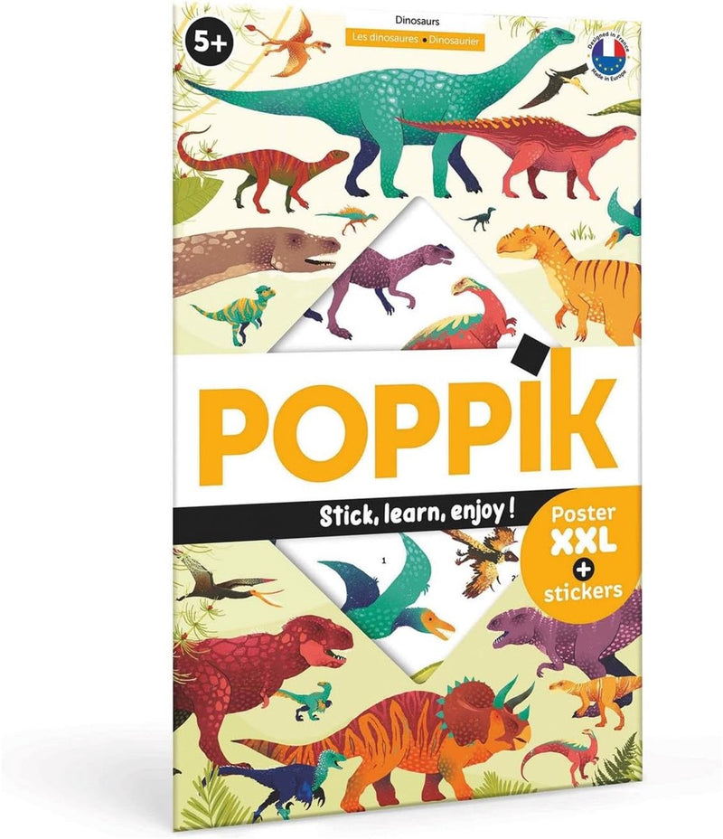 Poster adesivo dinosauri Poppik 68x100 cm