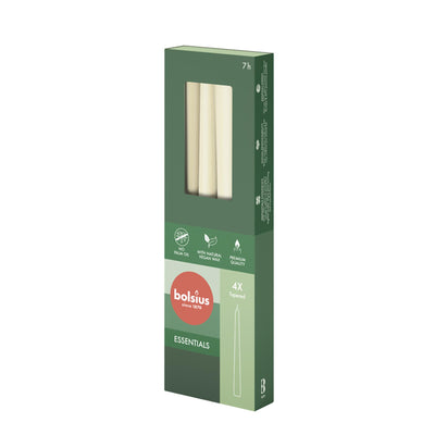 Candele gotiche Bolsius 245 24 Box 4 Perla morbida