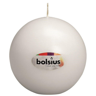 Vela bola Bolsius 70mm blanca