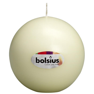 Vela bolsius bola 70mm marfil