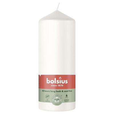 Bolsius pillar candle 150 58 cloud white