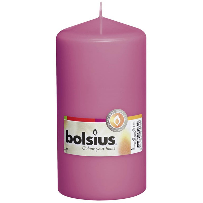 Candela a colonna Bolsius 150 78 fucsia