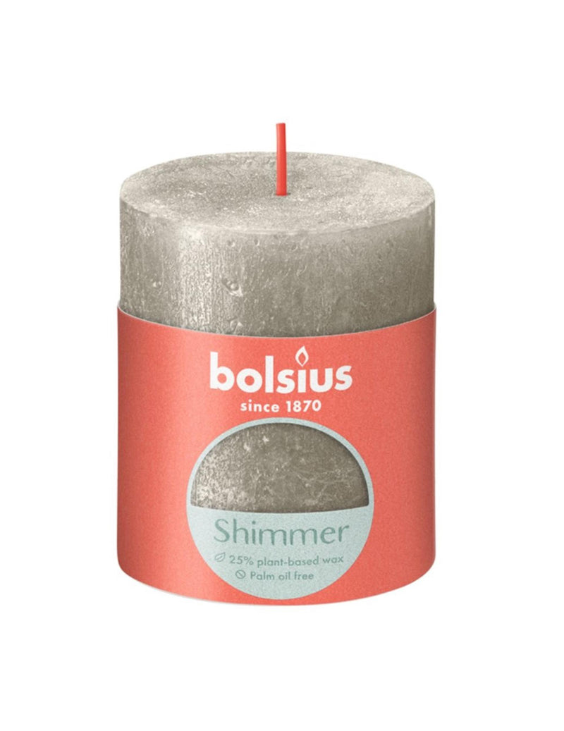Candela rustica Bolsius 80 68 champagne