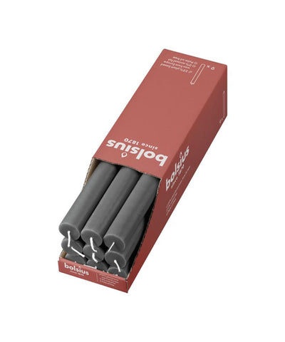 Vela de mesa rústica Bolsius gris