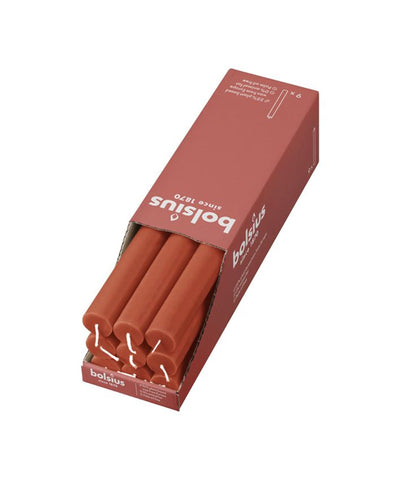 Candela da tavolo rustica Bolsius arancione