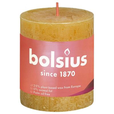 Bolsius Stub Candle Rustic Honey Amarillo 80x68 mm