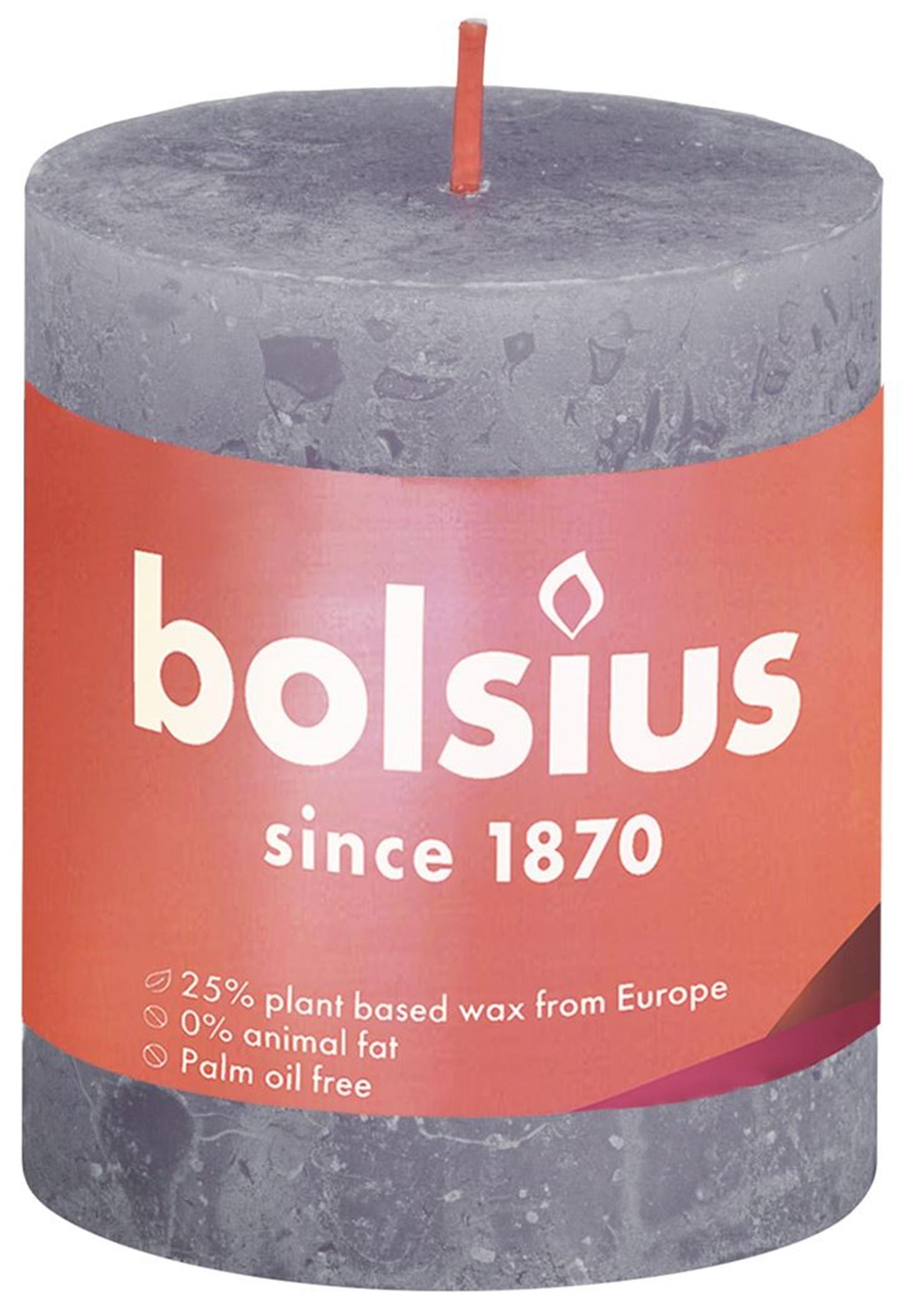 Bolsius Stub Candle Rustic Lavender Blue 80x68 mm