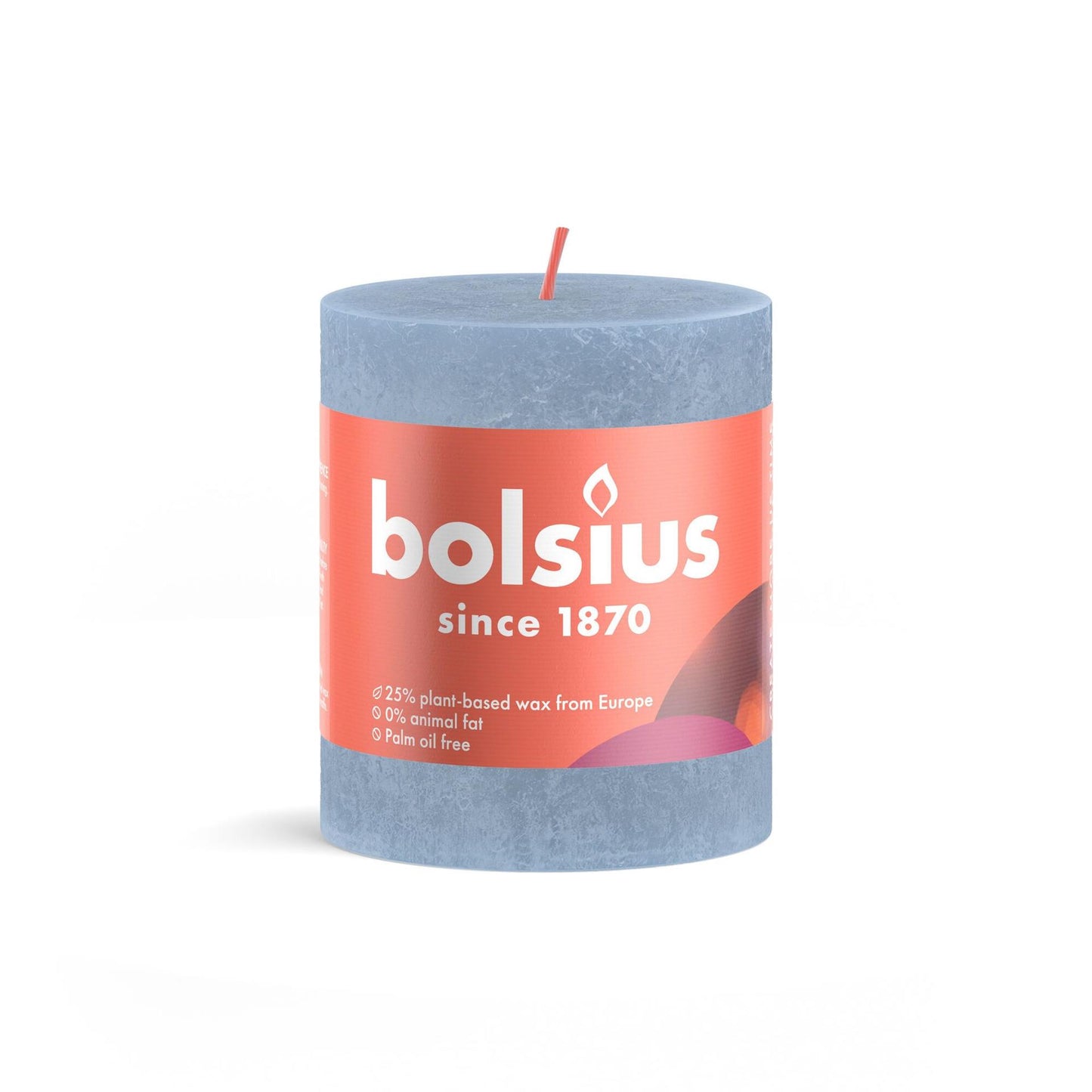 Bolsius Stub Candle Rustic 8 x 6,8 cm Sky Blue