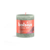 Bolsius rustiek kaars 80 68 jade green