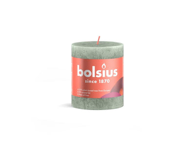 Bolsius Stub Candle Rustic 8 x 6,8 cm Green