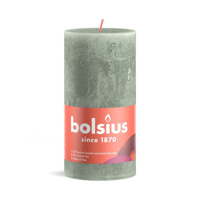 Bolsius Stub Candle Rustic 13 x 6,8 cm Green