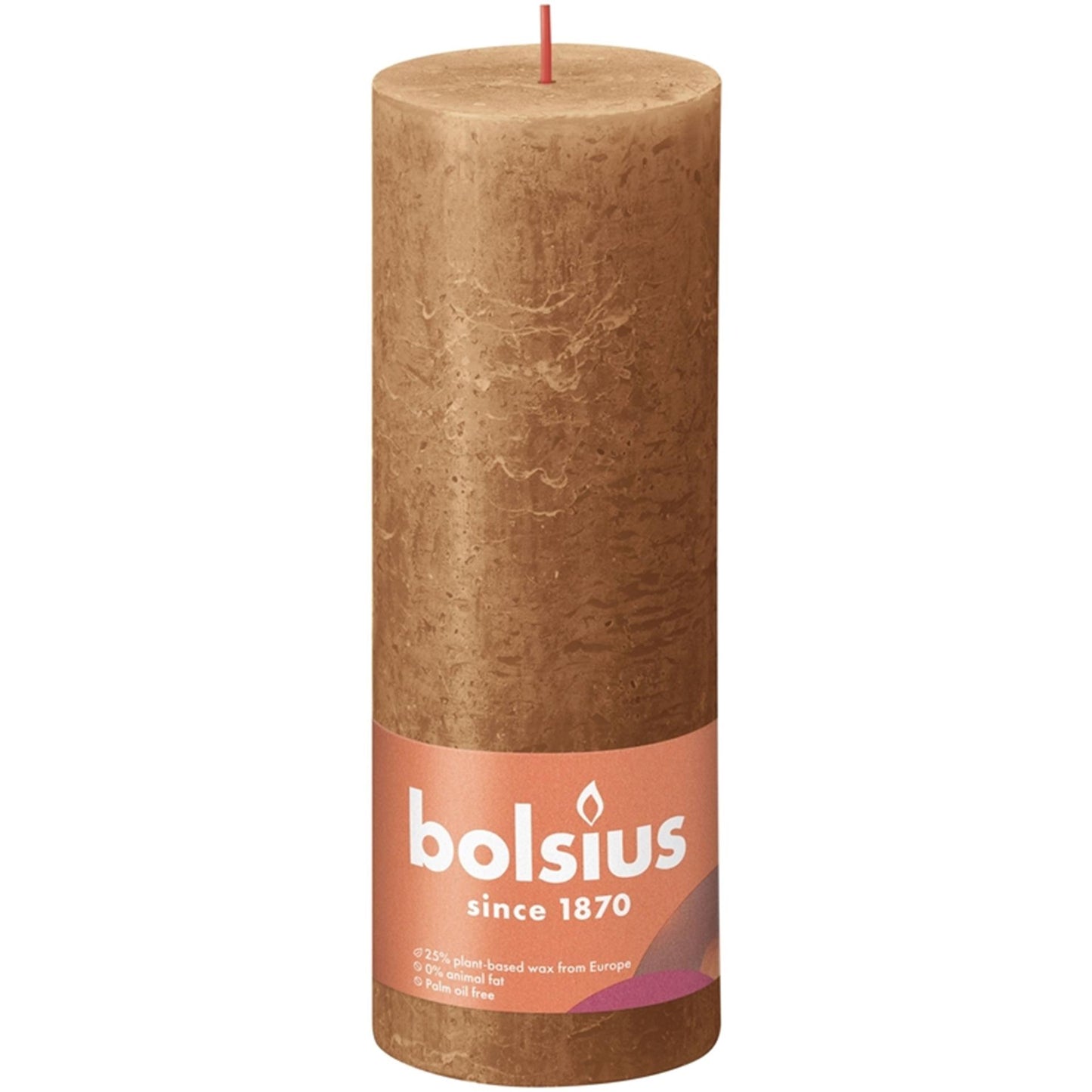 Bolsius Bolsius Vela 19x6.8 cm de marrón picante
