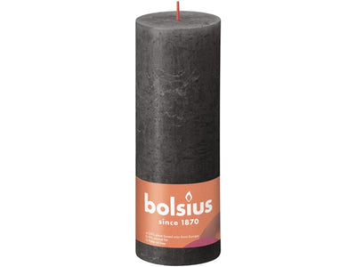 Bolsius Stub Candle Rustic Grey 190x68 mm