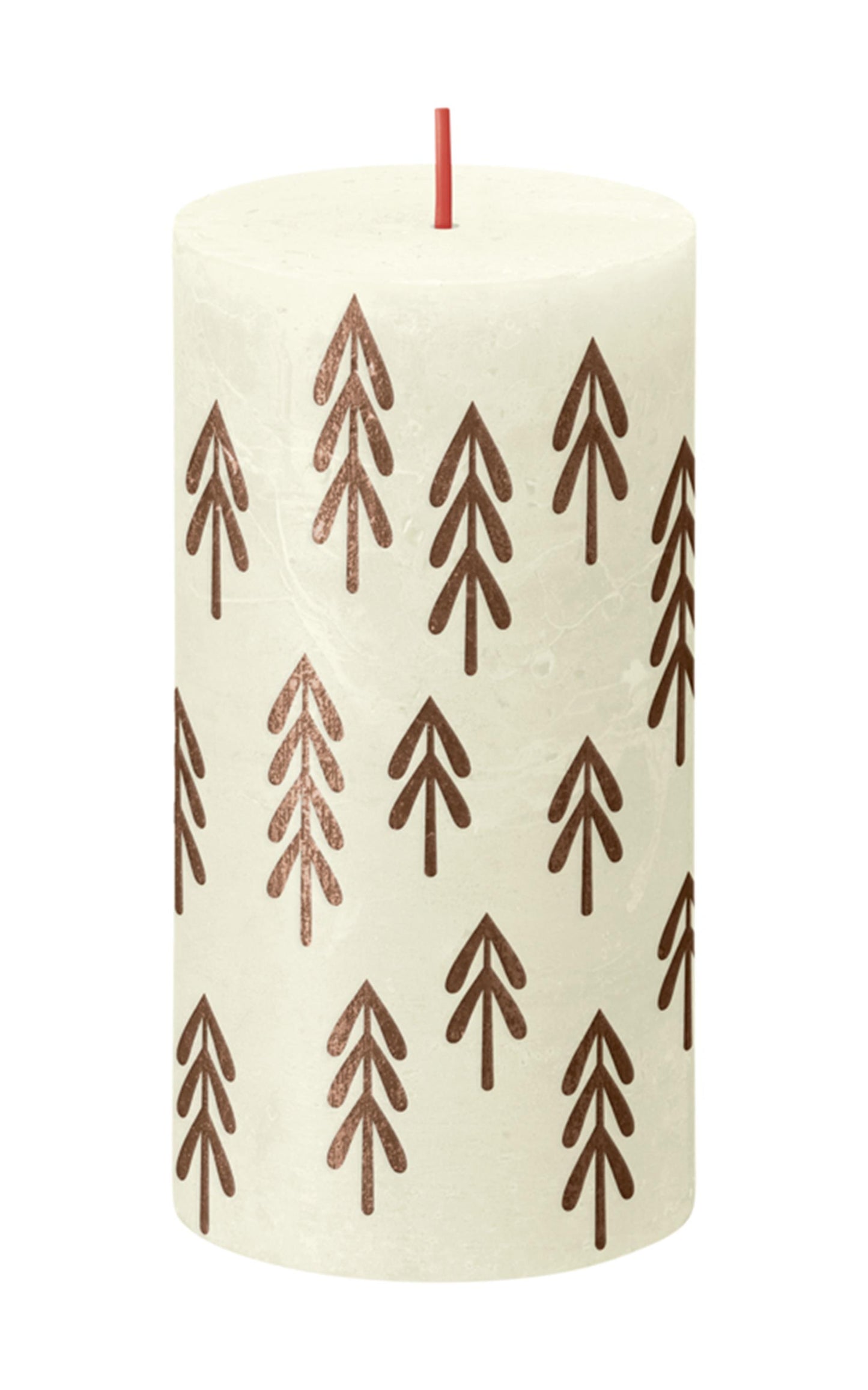 Candela stampata Bolsius 130 68 perla morbida