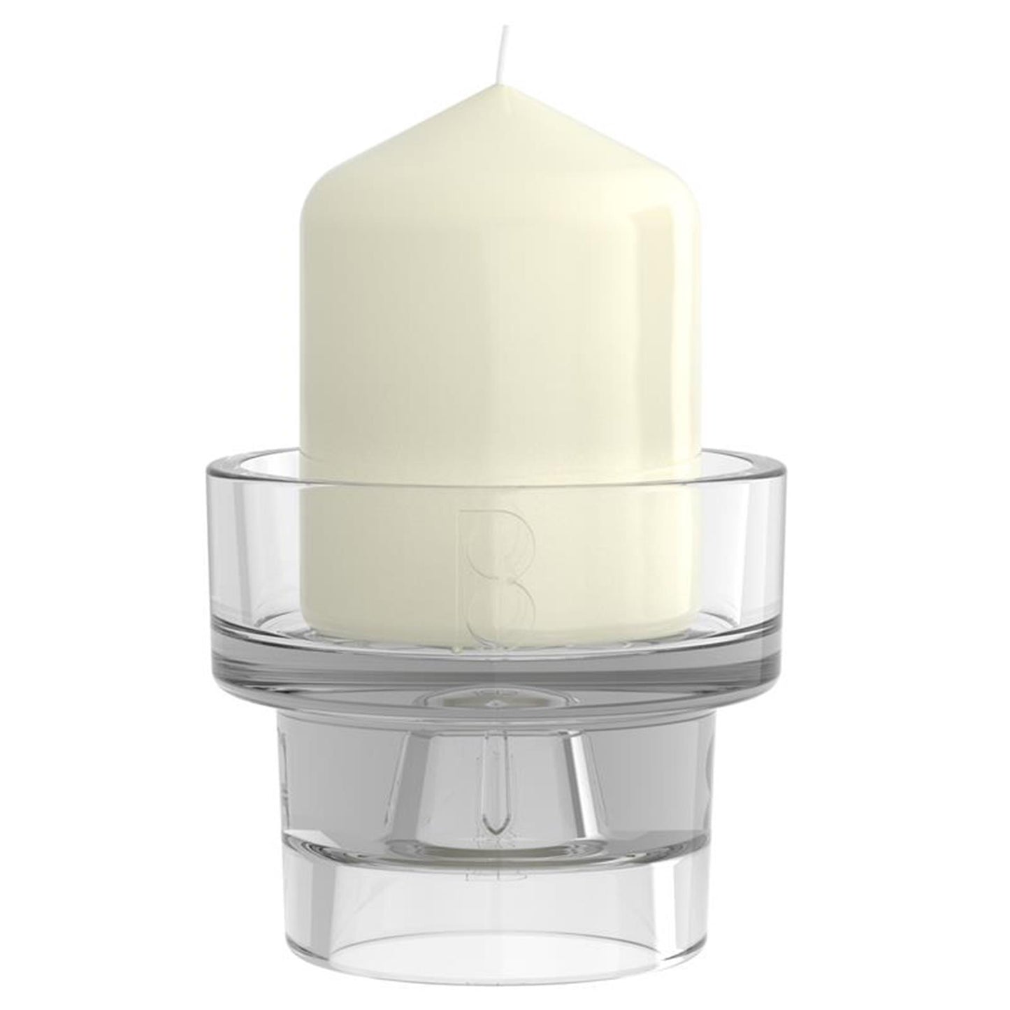 Bolsius glazen multi houder rond