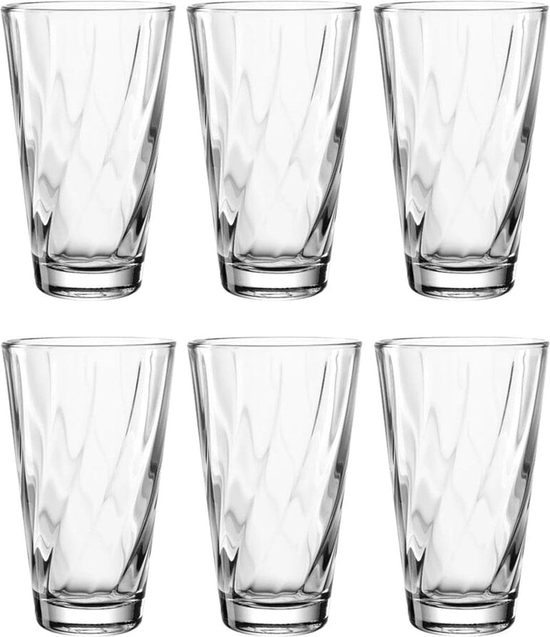 Leonardo bicchiere long drink 300ml twist - set 6