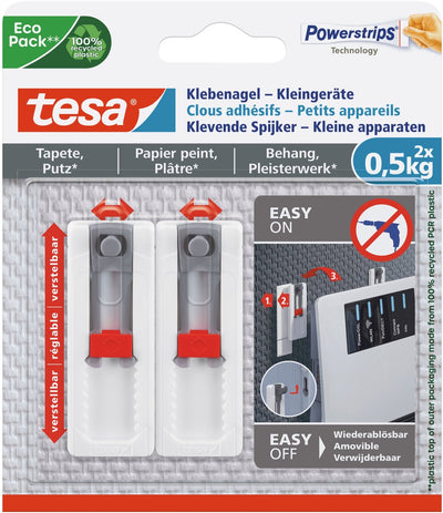 Tesa 1063384 - ® adhesive nail - app, wallpaper and adhesive 0.5kg | 8 pieces