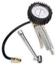Bomba de inflado de neumáticos con manómetro profesional Einhell - presión de trabajo: 0-8 bar - longitud de la manguera: 44 cm - incl. válvula de ventilación, tapón de válvula, adaptador profesional de presión de neumáticos