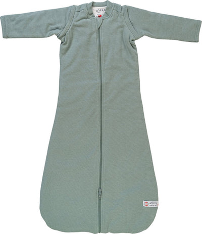 Lodger hopper - winter baby sleeping bag with zip-off sleeves - 98cm - 3.3 tog - car seat - green - winter sleeping bag