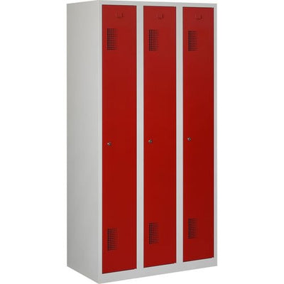 Armadio NH 180-3.3 grigio, rosso 900 x 500 x 1.800 mm